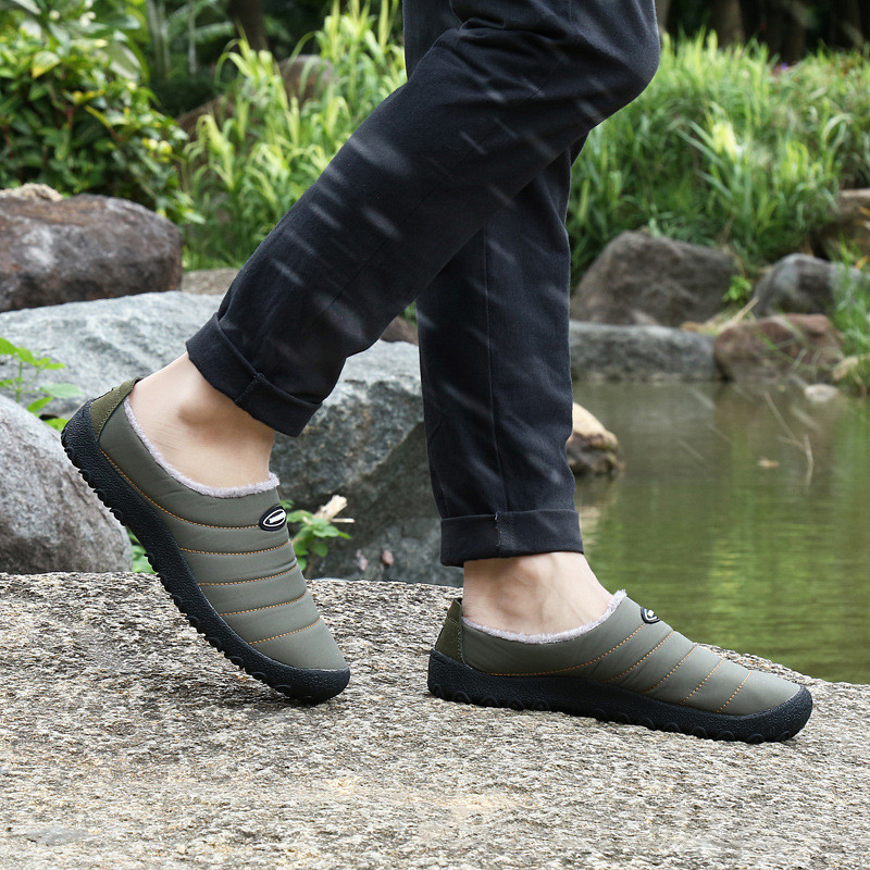 Men's Fleece Warm Casual Cotton Shoes