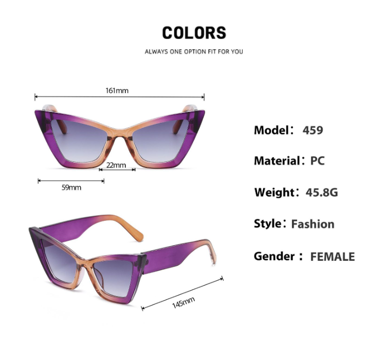 Title 1, Cat-eye Sunglasses Retro Modern Trend European ...