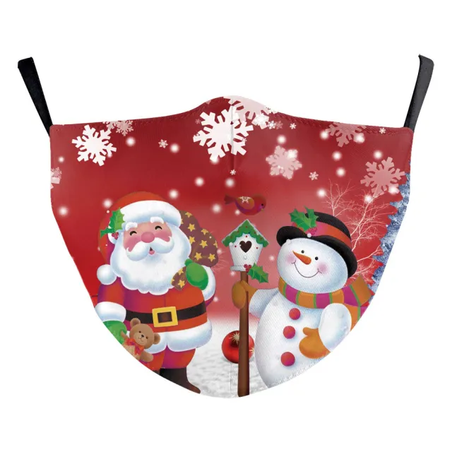 Christmas Digital Printing Creative Design Double Dust Mask B1781607 - Shop at LoveMi