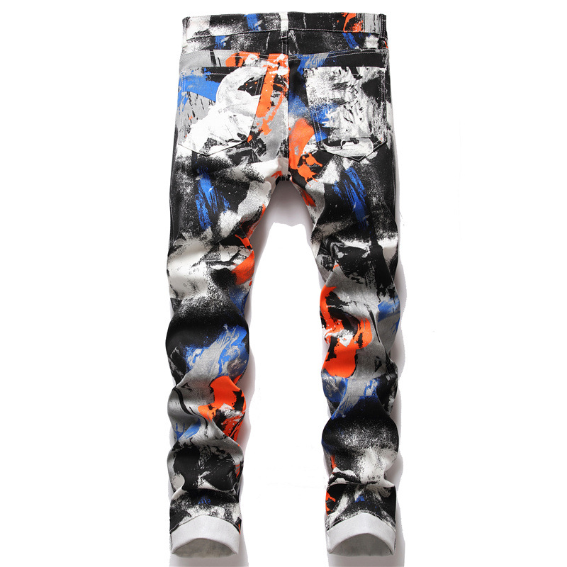 Title 3, Herren Floral Pants Digitaldruck Slim Fit Stilv...