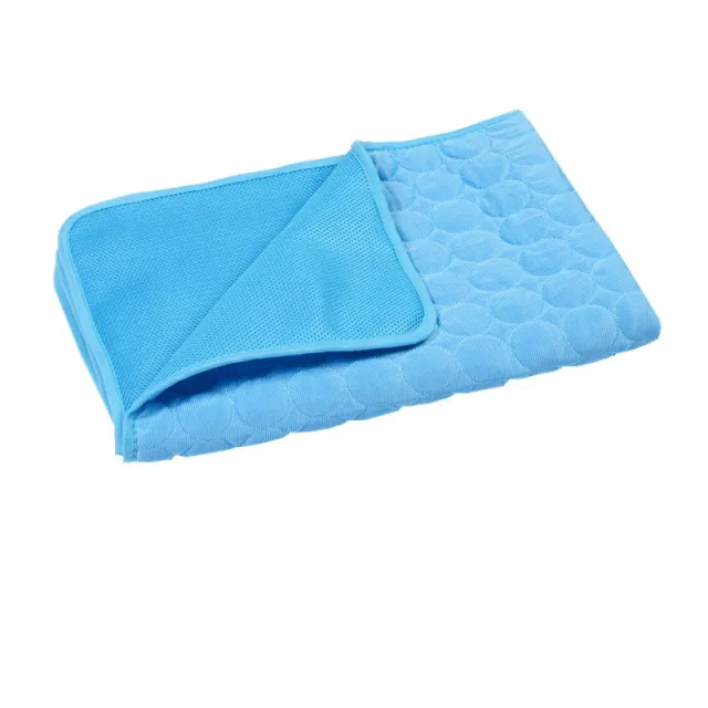 Dog Cooling Mat Cooling Pad For Pets Chilly Pad For Kennels, Crates, Cars, Indoor & Outdoor Ice Silk Mat Cooling Blanket Cushion Non Toxic Breathab... Blue - Shop at LoveMi
