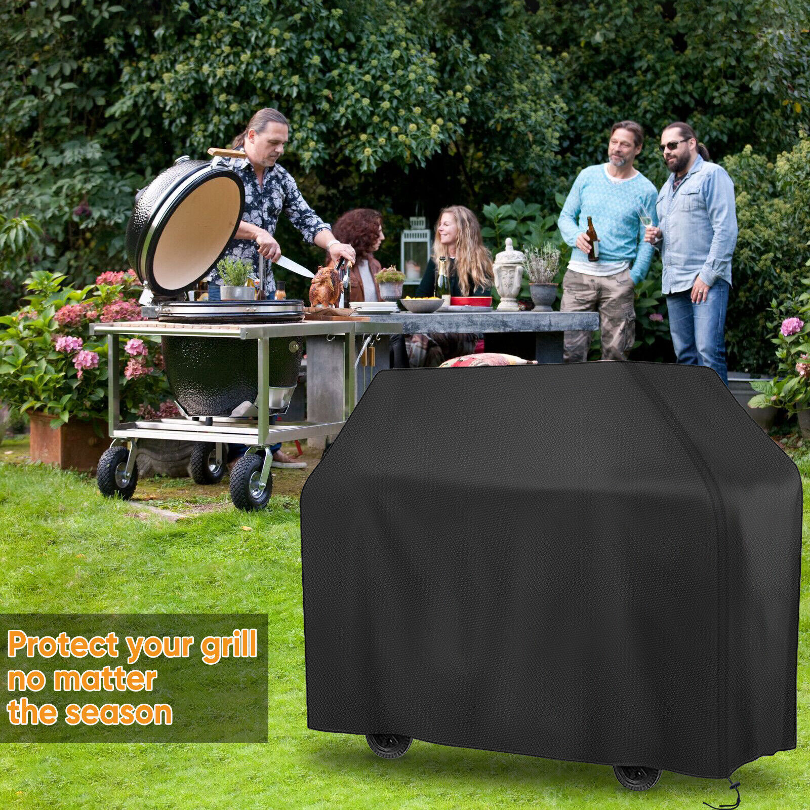 Heavy Duty BBQ Cover Waterproof Barbecue Gas Smoker Grill Patio Garden Outdoor — image 12