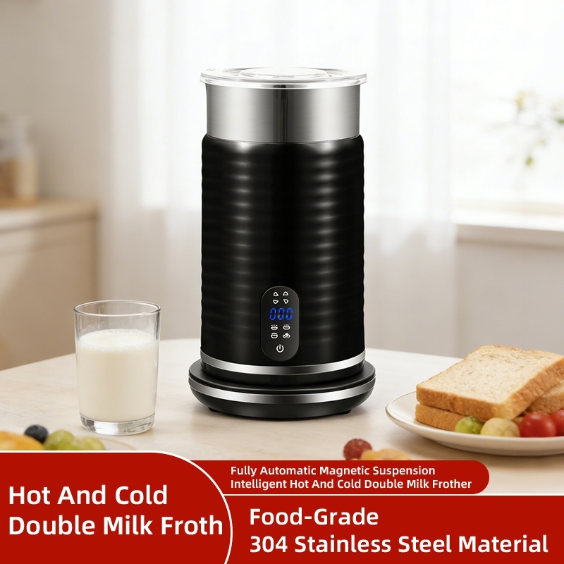 Electric Milk Frother 4 In 1 Automatic Steamer Latte Coffee Foam — image 10