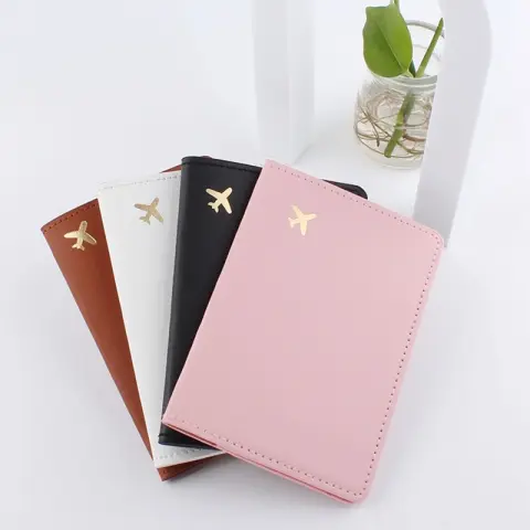 Leather Document Package Travel Protective Case Passport