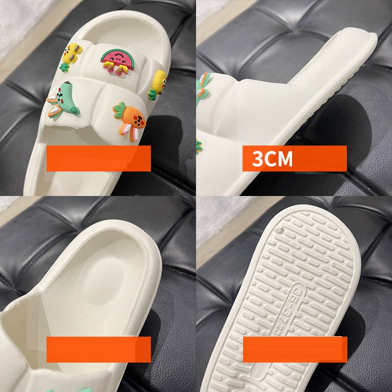 Women's Candy Color Thick Bottom Plus Size Sandals