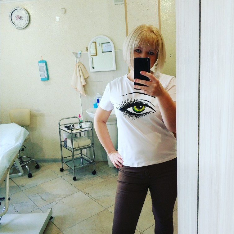 Fashion All-match Women's Printed Short-sleeved T-shirt