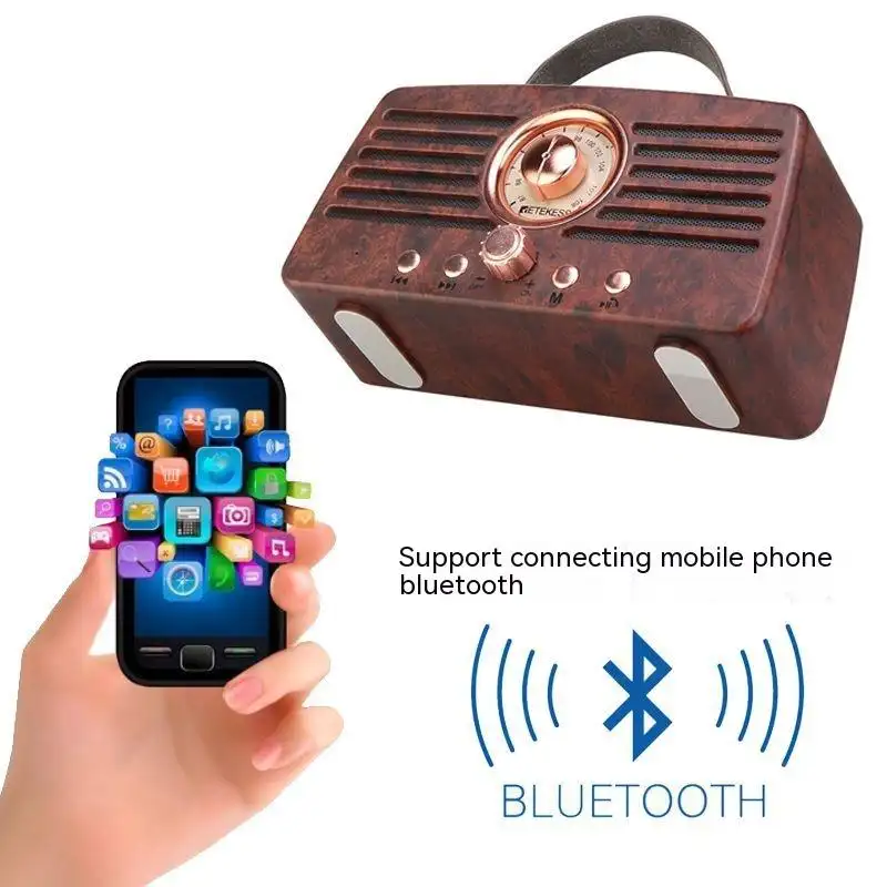 Stereo Dual Channel Radio For The Elderly, Rechargeable And Portable
