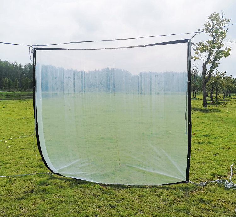 Plastic Rainproof Film H Transparent Thickened Edge Raincloth - Image 1