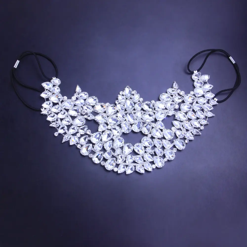 Explosive Halloween Rhinestone Mask INS Blogger With The Same Crystal Mask