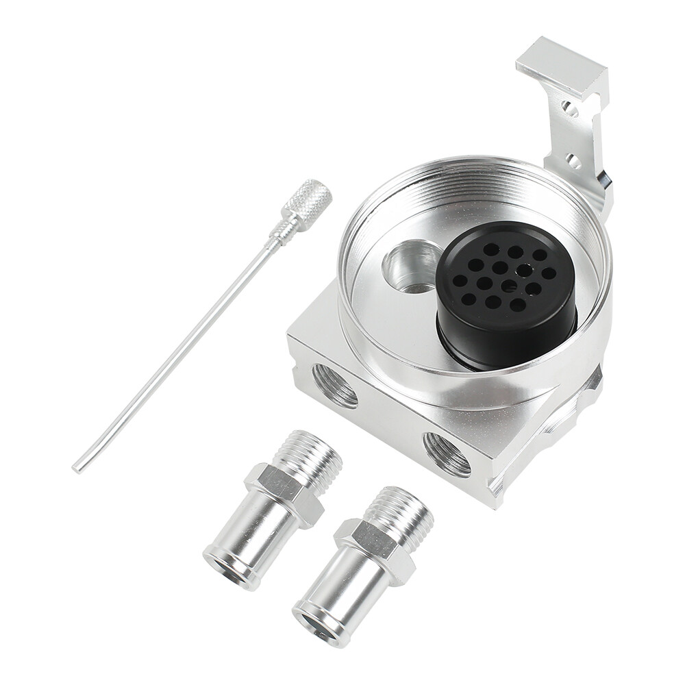 Oil Catch Can Kit Breather Baffled Reservoir Tank 300ML Universal With Hose — image 3