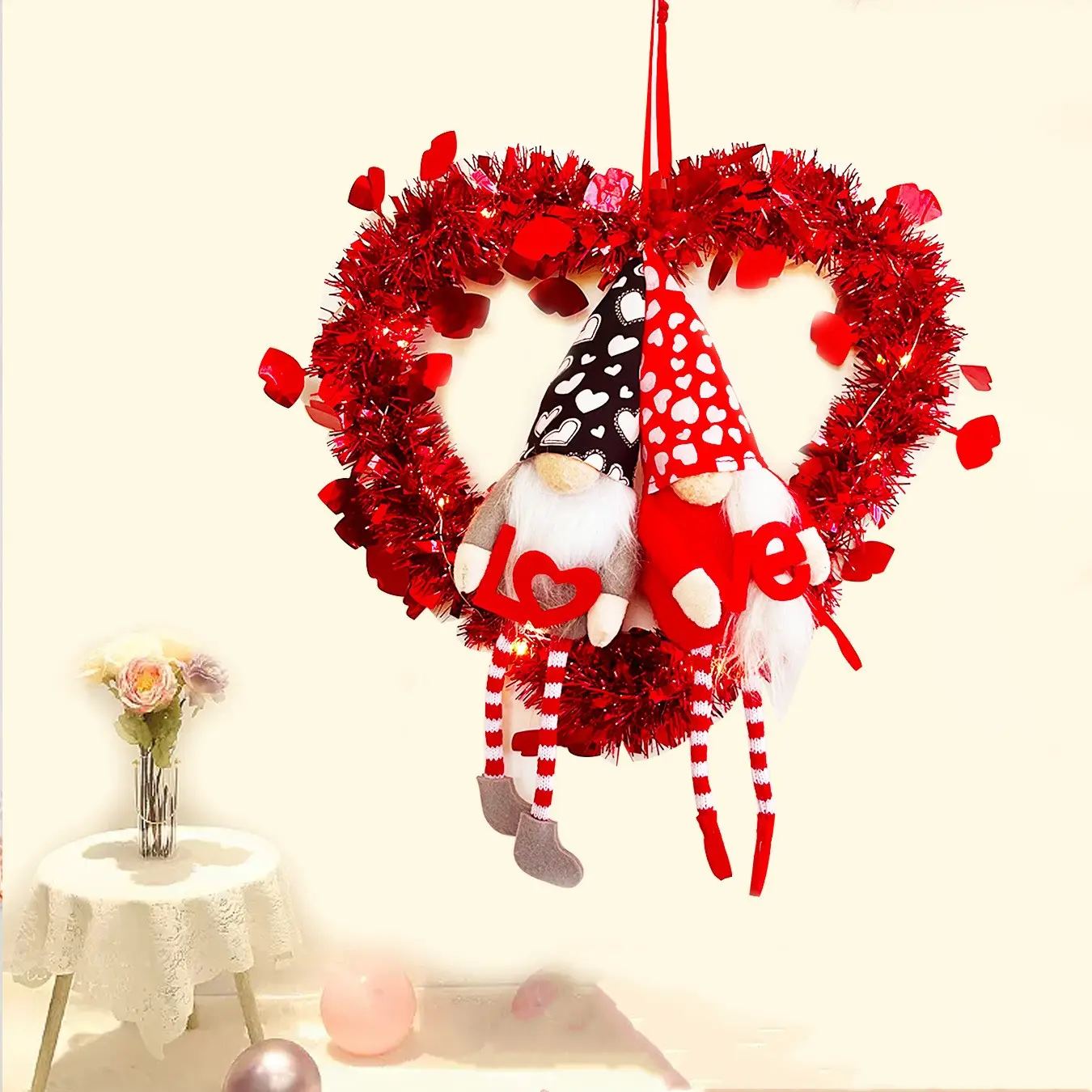 Valentine's Day Ornament Gift Faceless Doll Garland