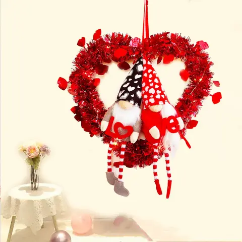 Valentine's Day Ornament Gift Faceless Doll Garland Day Atmosphere