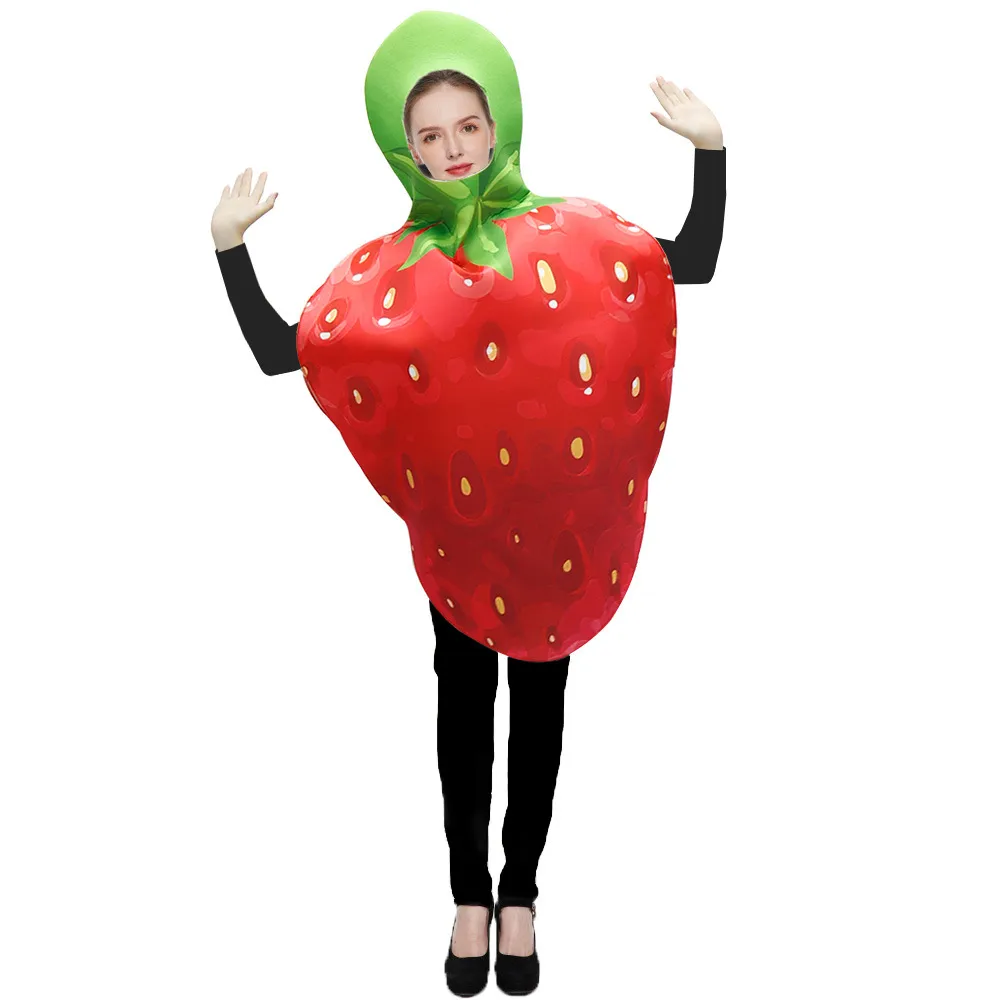 Halloween Carnival Party Costume Banana Prop Stage Performance Costume - Strawberry