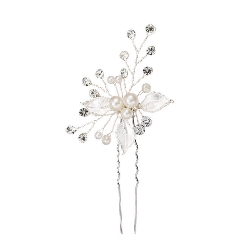 European style exquisite handmade jewelry bride bride wedding dress headdress hairpin leaves wedding jewelry accessories — foto 3
