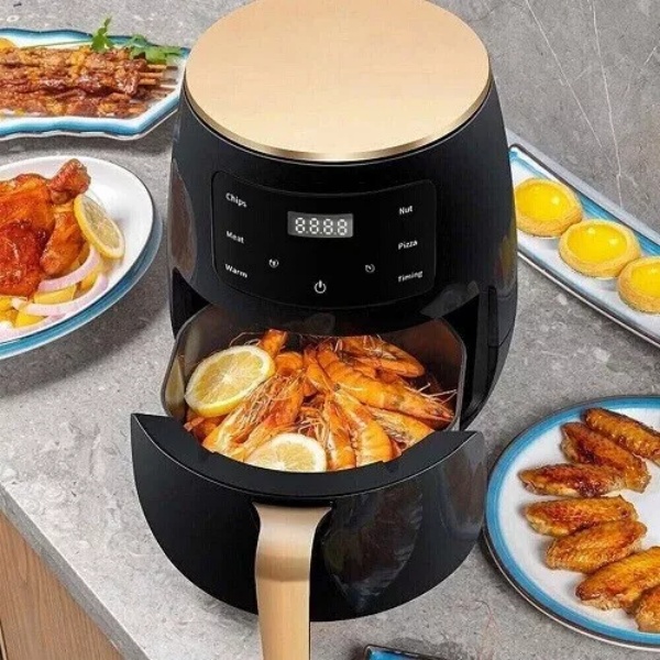 Friteuse à air 6l, grande capacité, écran tactile numérique, multifonction – Image 2