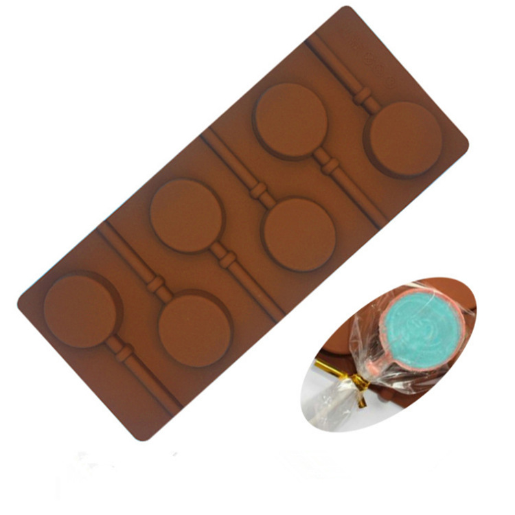 6 Round Starry Sky Lollipops Fondant Moulds