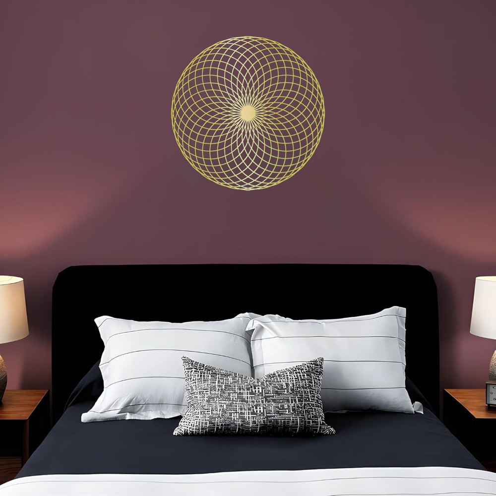 Sacred Geometry Wall Art, Spiritual Metal Yantra & Mandala Sculpture