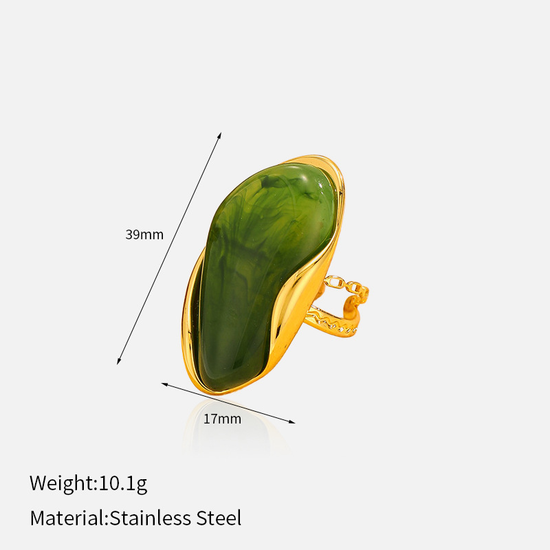 Chenhe Jewelry Women's Stainless Steel Ring, European & American Cross Border Fashion,... thumbnail 3