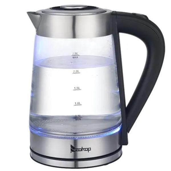 HD-250 110V 1200W 2.5L Electric Kettle With Blue Glass image 6