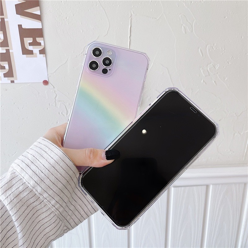 Side Rainbow Transparent Phone Case - Image 4