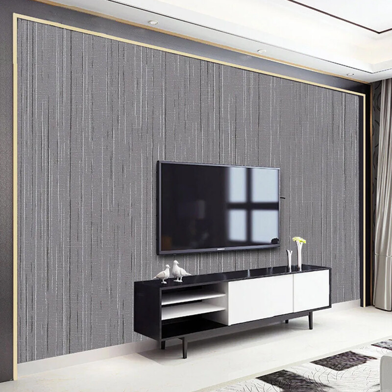 Sticky Back Self Adhesive Wallpaper Roll 10m Grey Textured Vinyl Wall Stickers — image 3