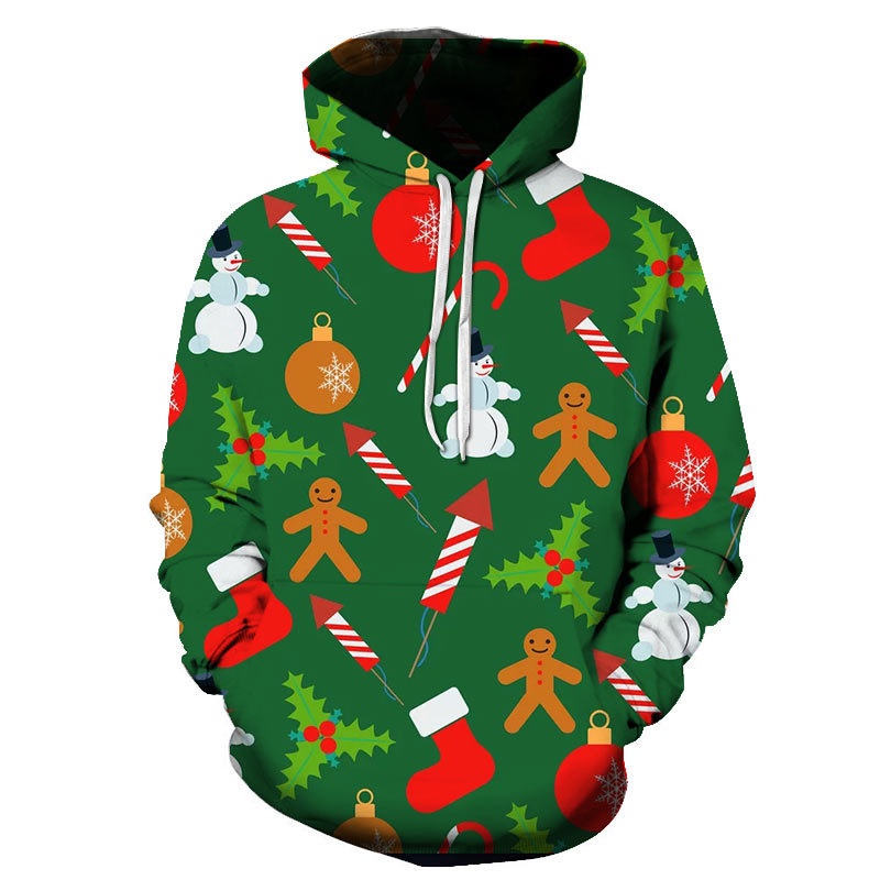 Title 4, Herren-Sweatshirt mit Weihnachtsmotiv und Kapuz...