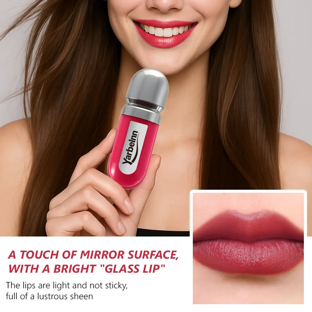 Matte Mist Long Lasting Lip Tint, Hydrating Non-dry Lip Makeup Brightening Skin Tone Lip Gloss, 6ml