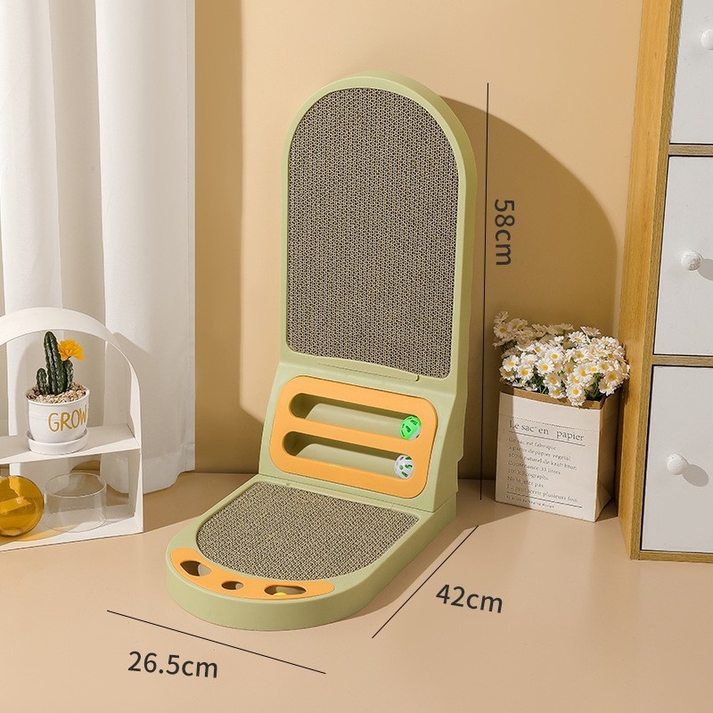 L-Shaped Cat Scratcher Board - Thickened Scratching Pad & Lounge Bed — image 3