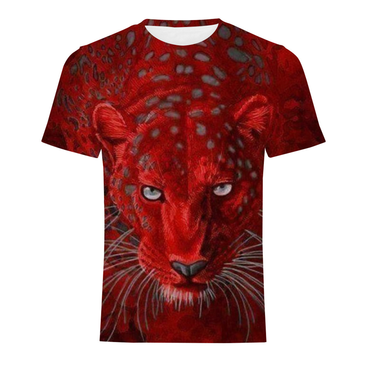 Title 7, Mens Fashion Casual Digital Print Crew Neck T-...