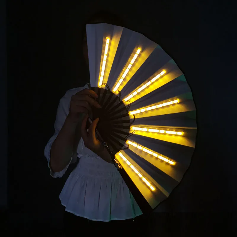 LED Luminous Fan Color Folding Fan – image 4