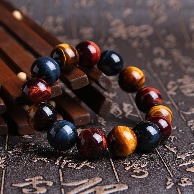 Hot Selling Fashion Jewelry Factory Wholesale Tiger Stone Round Beads