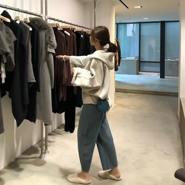 Fashionable Autumn And Winter Net Celebrity Douyin Fashion Small Fragrance Beige Sweater And Pants - Shop at LoveMi