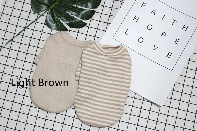 Pet Teddy Clothes Pure Cotton Pajamas Than Dog Winter Clothes - Light Brown