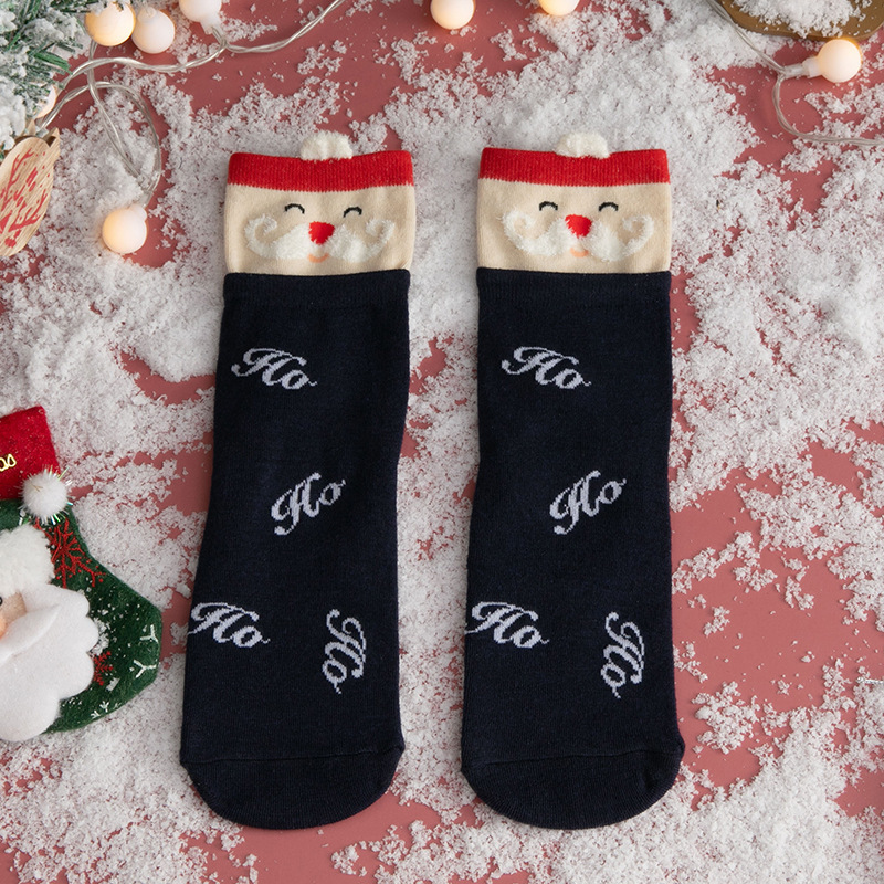 Title 4, Autumn and winter cartoon christmas socks