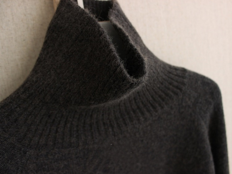 Title 1, Turtleneck Sweater Long Sleeve Bottom Knit