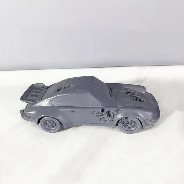 Wabi sabi Ornaments Living Room Corrosion Sculpture Art Decoration Gray Blue Car - Shop at LoveMi