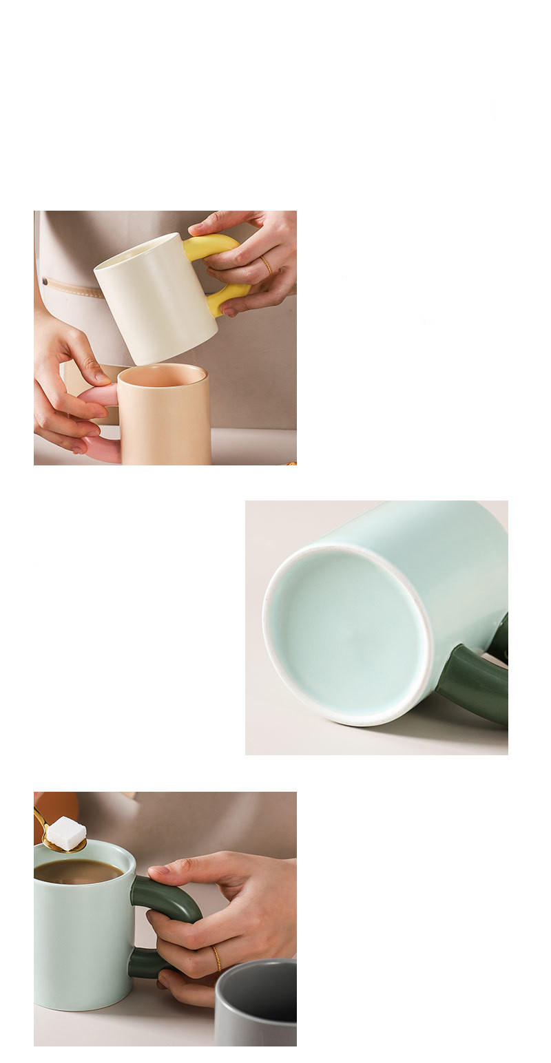 Title 4, Thick Handle Ceramic Cup With High Face Value