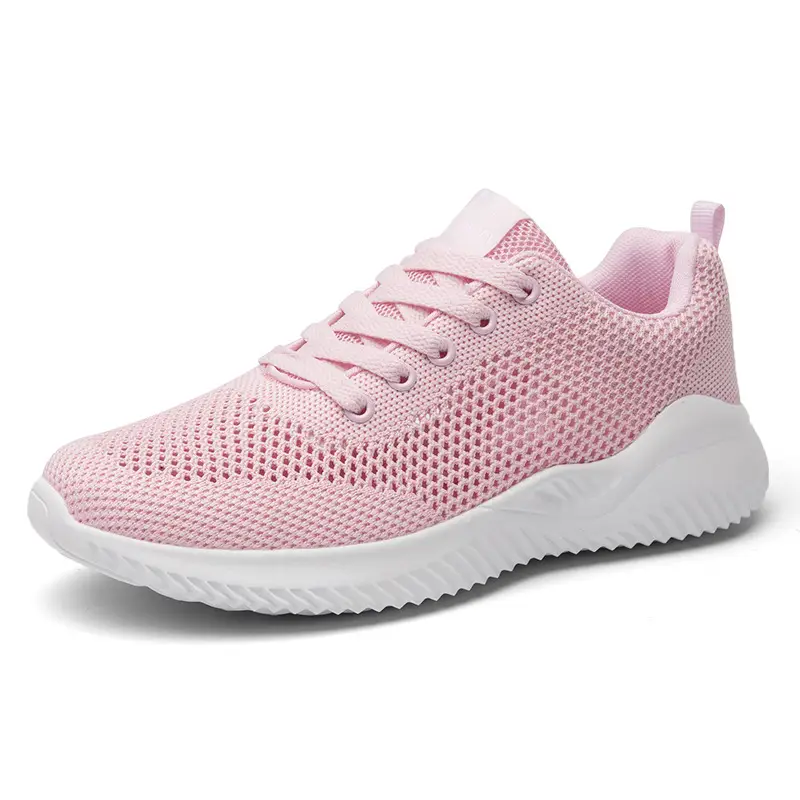 Mesh Sports Women's Shoes Korean Casual White