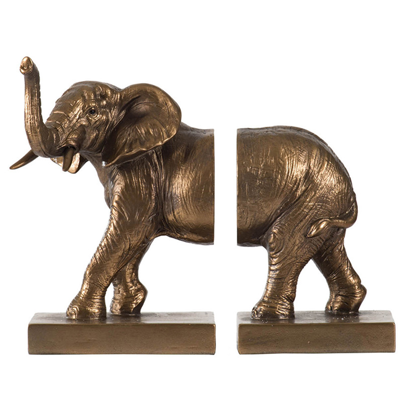 Elephant Bookend, Resin