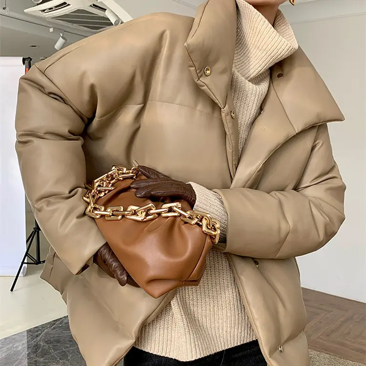 Khaki Short Down Jacket for Women
