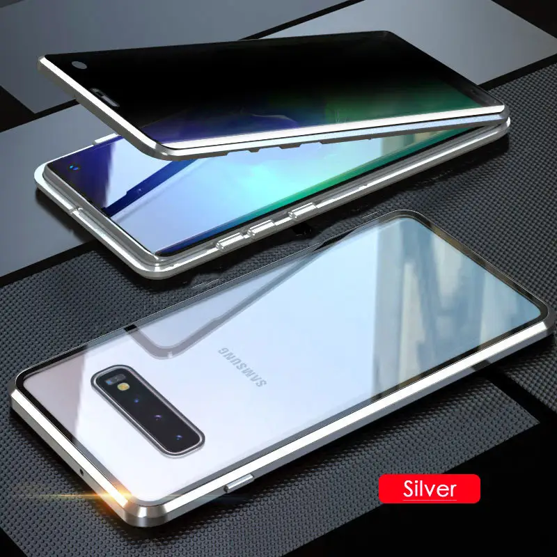 Anti-peeping Double-sided Glass Magnetic Phone Case