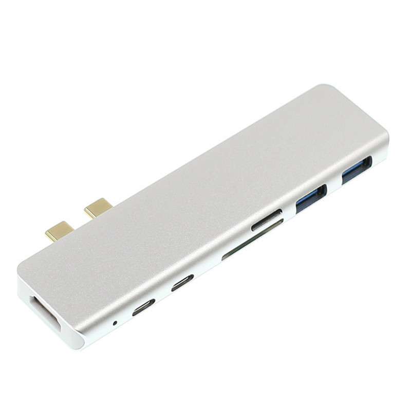 Type-c Dual C 4k Is Suitable For Laptop 7-in-1 HDMI Converter