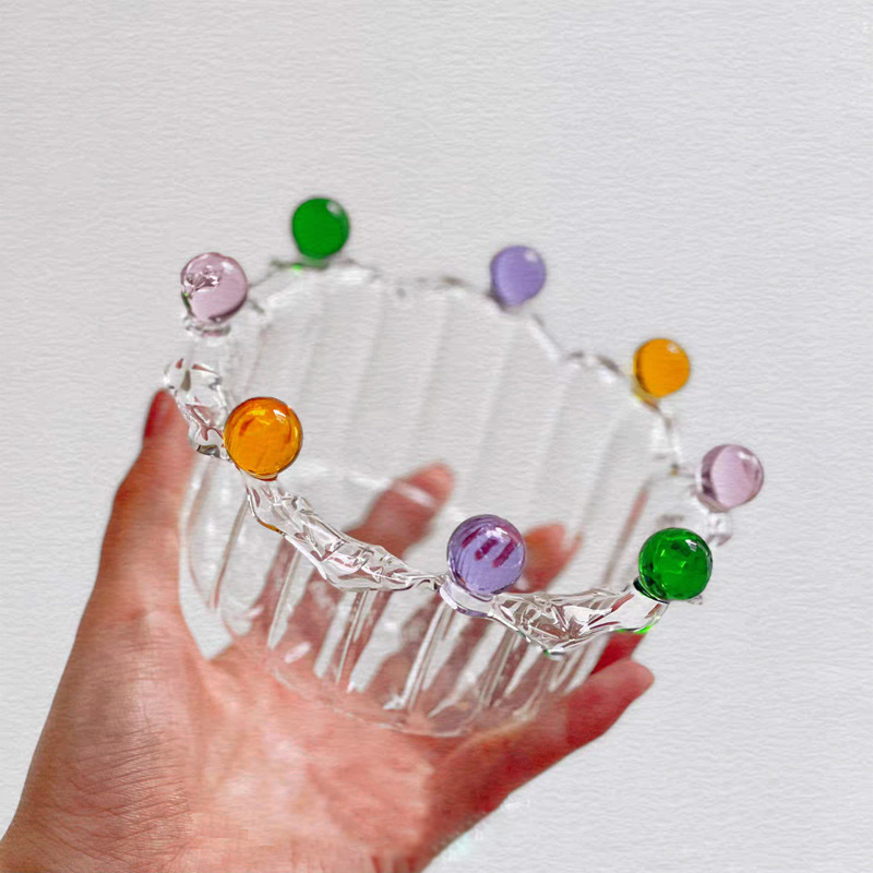 Title 4, High Borosilicate Glass Bowl Creative Crown Fairy