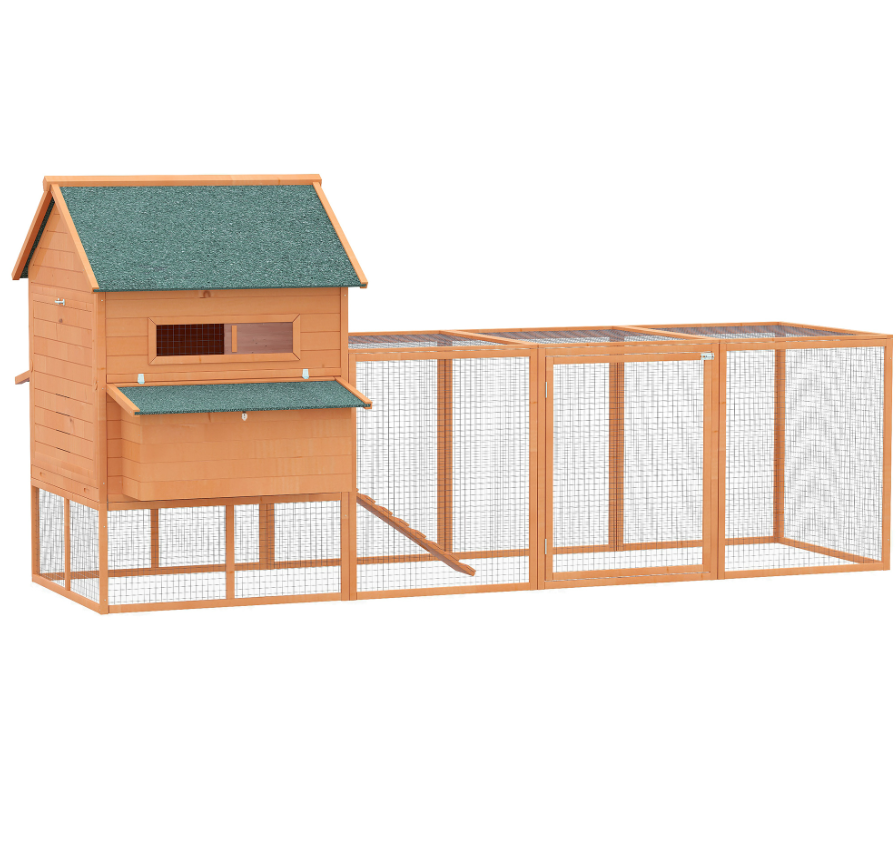 Wooden Chicken Coop for 8-10 Chickens with Lockable Door - Image 1 of 7