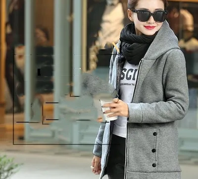 Autumn New Women's Thick Short Coat Grey - Shop at LoveMi