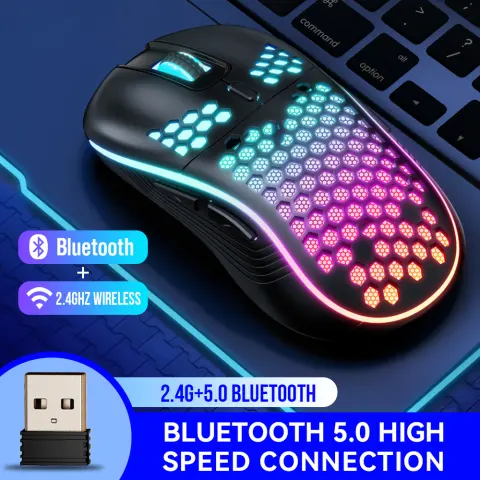SA-1 Dual Mode Honeycomb Shell RGB Wireless Bluetooth Computer