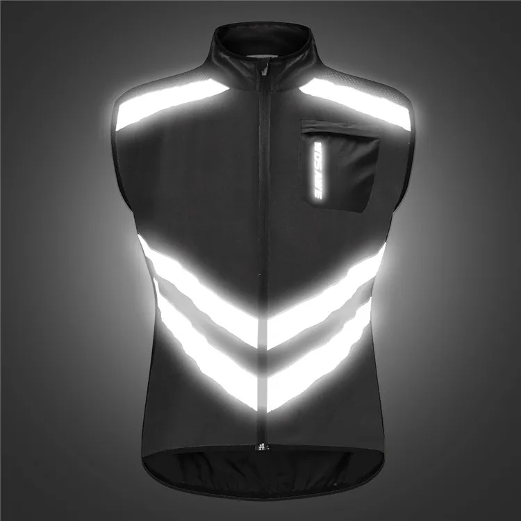 Mountain Biking Windbreaker Jacket Vest - Black