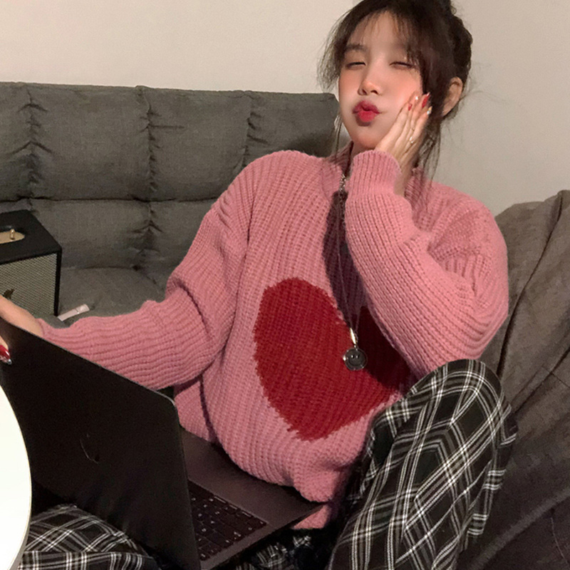 Women's Vintage Pullover Crewneck Knit Top