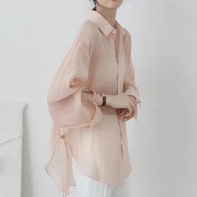 Overlay With Fairy Chiffon Top Shirt Pink - Shop at LoveMi