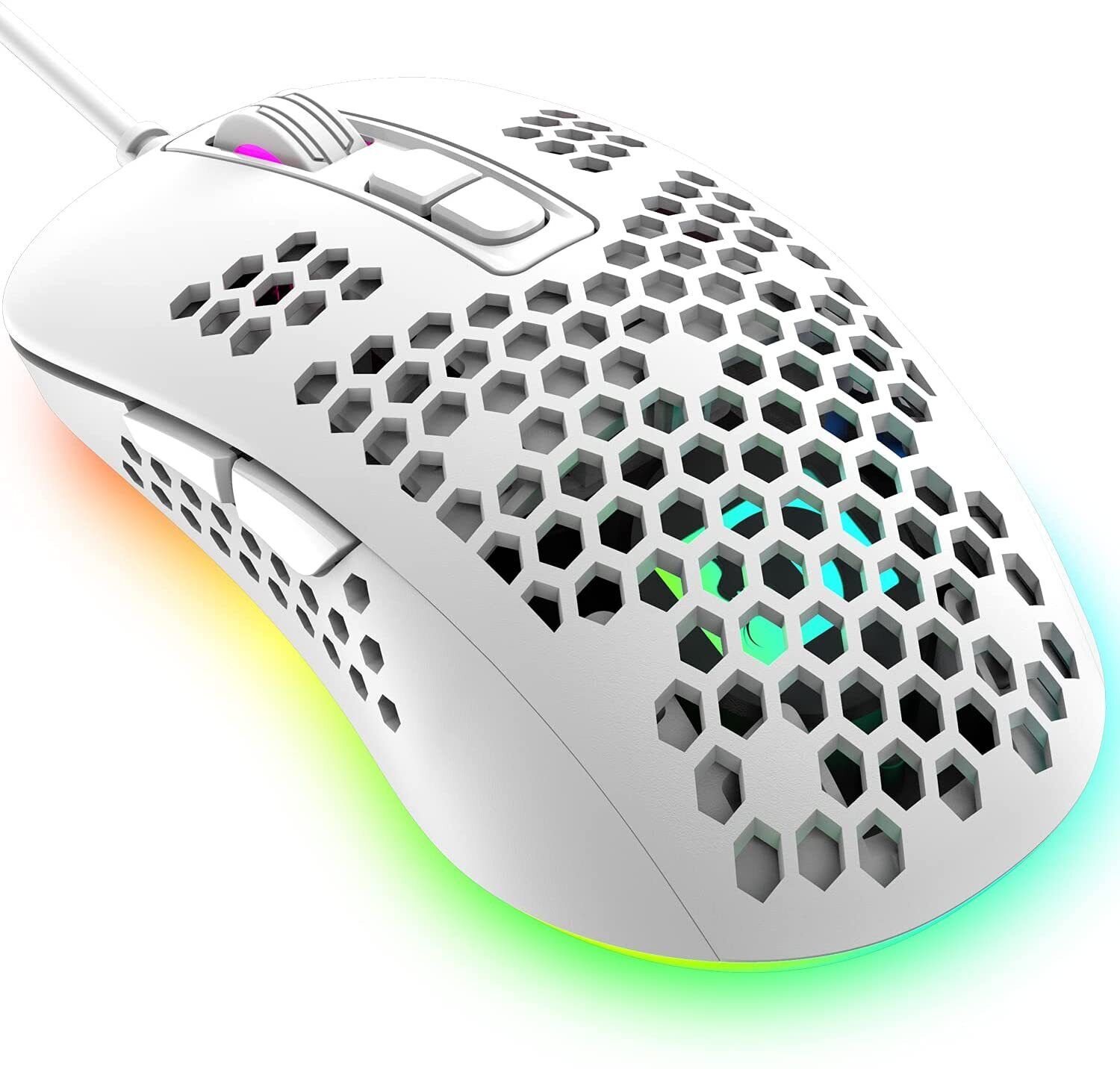 Ratón Gaming Ultraligero con Iluminación LED Ajustable 2400DPI - imagen 1